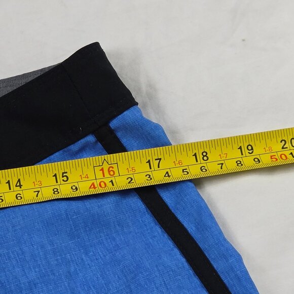 Hurley Phantom Mens 32 Blue Black Board Shorts Lightweight Surf Swimwear Casual - Picture 8 of 10